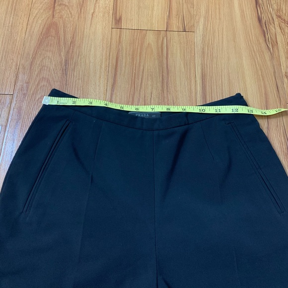 Prada Navy High Rise Straight Leg Trouser Pants - Picture 12 of 16